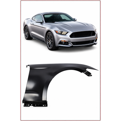 PARAFANGO ANTERIORE DESTRO IN ALLUMINIO PER FORD MUSTANG 2015 - 2017