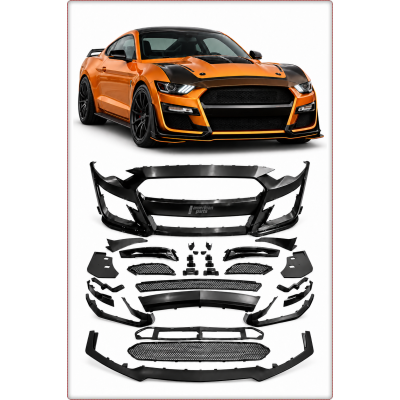 KIT PARAURTI ANTERIORE COMPLETO PER FORD MUSTANG 2018 - 2023 STILE GT500
