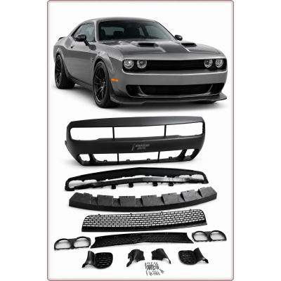 PARAURTI ANTERIORE COMPLETO PER DODGE CHALLENGER 2015 - 2024 STILE SRT HELLCAT