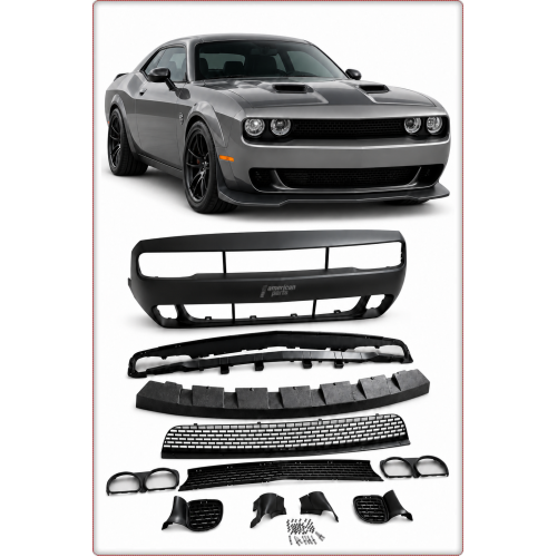 PARAURTI ANTERIORE COMPLETO PER DODGE CHALLENGER 2015 - 2024 STILE SRT HELLCAT