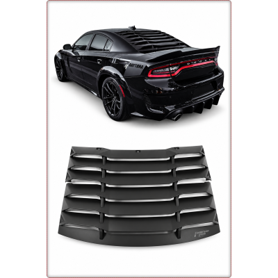 COUVERCLE STORE ARRIERE POUR DODGE CHARGER 2011 - 2023 NOIR MAT / CONTRÔLE