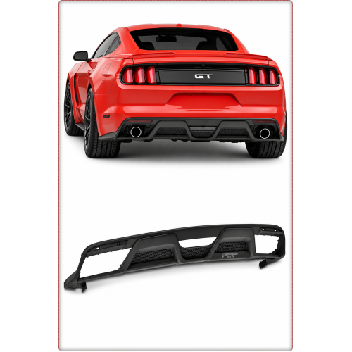 DIFFUSORE POSTERIORE PER FORD MUSTANG 2015 - 2017 STILE GT350