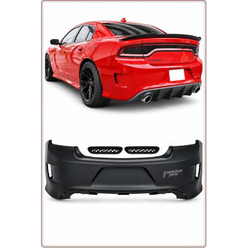 PARE-CHOCS ARRIÈRE COMPLET POUR DODGE CHARGER 2015 - 2024 STYLE SRT