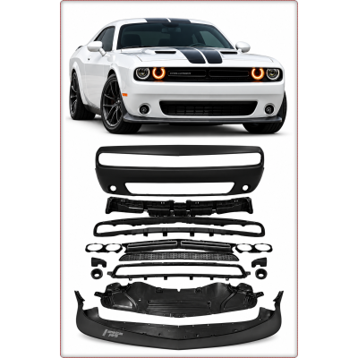 PARAURTI ANTERIORE COMPLETO PER DODGE CHALLENGER 2015 - 2024 SHAKER STILE