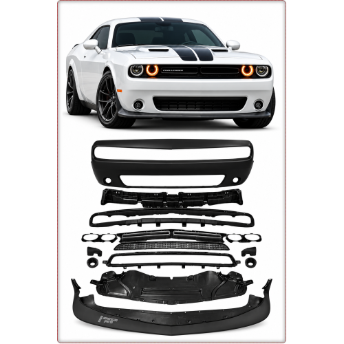 PARE-CHOCS AVANT COMPLET POUR DODGE CHALLENGER 2015 - 2024 STYLE SHAKER