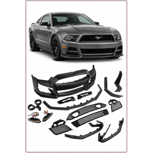 PARE-CHOCS AVANT COMPLET + CLIGNOTANT POUR FORD MUSTANG 2013 - 2014 STYLE MP