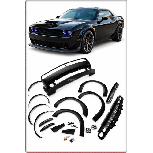 PARE-CHOCS AVANT COMPLET POUR DODGE CHALLENGER 2015 - 2024 STYLE DEMON