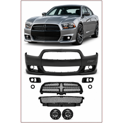 PARAURTI ANTERIORE COMPLETO PER DODGE CHARGER 2011 - 2014 SRT STILE SENZA RADAR