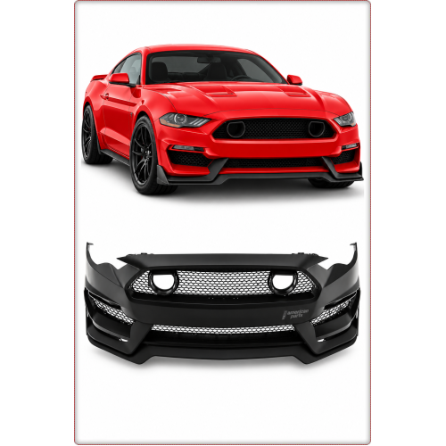 COMPLETE FRONT BUMPER WITH TURN SIGNALS – FORD MUSTANG 2018–2023 MACH1 STYLE