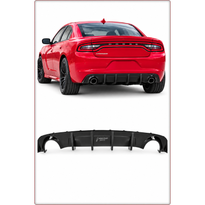 DIFFUSORE POSTERIORE PER DODGE CHARGER 2015 - 2023 SRT STILE LUCIDO