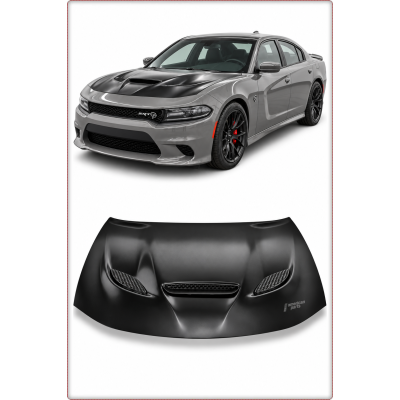CAPOT MOTEUR EN ALUMINIUM POUR DODGE CHARGER 2015- 2023 SRT STYLE HELLCAT