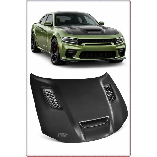 ALUMINUM HOOD – DODGE CHARGER 2015–2023 HELLCAT REDEYE STYLE