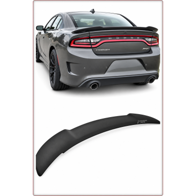 SPOILER POSTERIORE PER DODGE CHARGER 2015 - 2023 SRT8 STILE HELLCAT / TÜV NERO O...