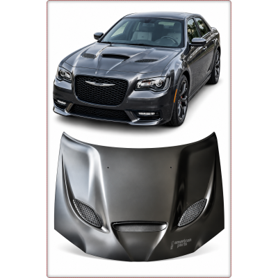 COFANO IN ALLUMINIO PER CHRYSLER 300C 300S 2012 - 2023 STILE SRT HELLCAT