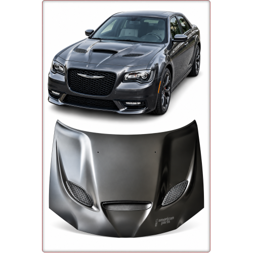 COFANO IN ALLUMINIO PER CHRYSLER 300C 300S 2012 - 2023 STILE SRT HELLCAT