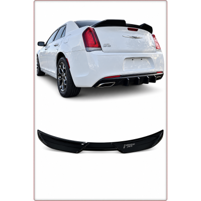 SPOILER POSTERIORE PER CHRYSLER 300C 2012 - 2024 ROCK STILE / TÜV NERO LUCIDO