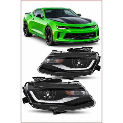 2x PHARES POUR CHEVROLET CAMARO 2016 - 2023 XENON LED DRL