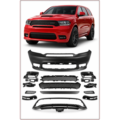 Pare choc avant complet avec drl pour dodge durango 2014 - 2024 style srt