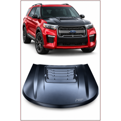 CAPOT MOTEUR EN ALUMINIUM POUR FORD EXPLORER 2020 - 2024 STYLE RAPTOR