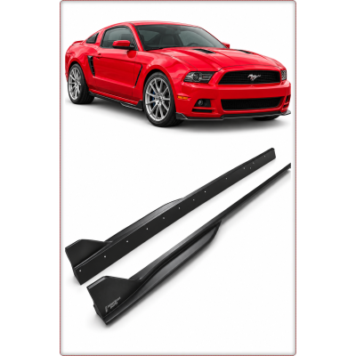 MINIGONNE LATERALI PER FORD MUSTANG 2010 - 2014 STILE GT500 / TÜV