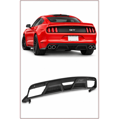 DIFFUSORE POSTERIORE PER FORD MUSTANG 2015 - 2017 STILE GT350