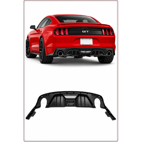 DIFFUSORE POSTERIORE PER FORD MUSTANG 2015 - 2017 RTR STILE