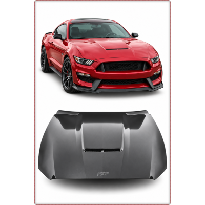COFANO IN ALLUMINIO PER FORD MUSTANG 2015 2016 2017 STILE GT350