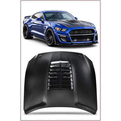 CAPOT MOTEUR EN ALUMINIUM POUR FORD MUSTANG 2015 2016 2017 STYLE GT500
