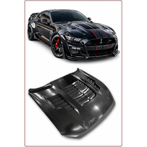 COFANO IN ALLUMINIO – FORD MUSTANG 2015 2016 2017 1:1 GT500KR STILE
