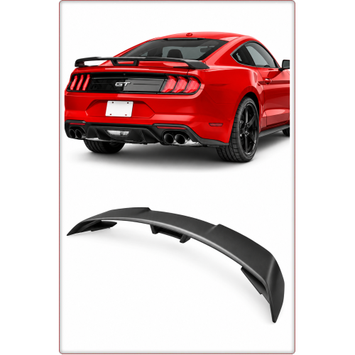 SPOILER POSTERIORE – FORD MUSTANG 2015–2023 STILE GT PERFORMANCE NERO OPACO / TÜV