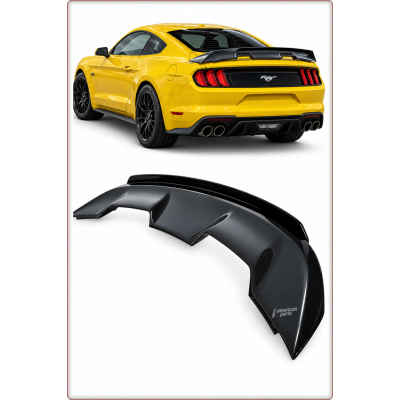 SPOILER POSTERIORE PER FORD MUSTANG 2015 - 2023 GT500/STILE MACH1 / NERO OPACO
