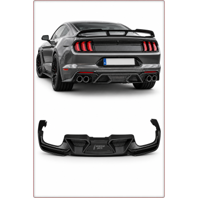 DIFFUSORE POSTERIORE PER FORD MUSTANG 2018 - 2023 STILE GT500