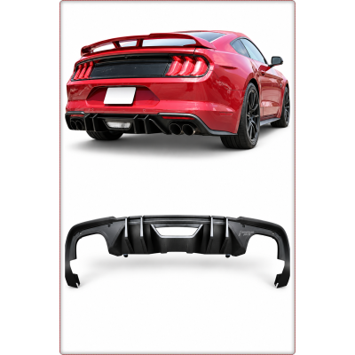 DIFFUSORE POSTERIORE PER FORD MUSTANG 2018 - 2023 COMPETITION STILE