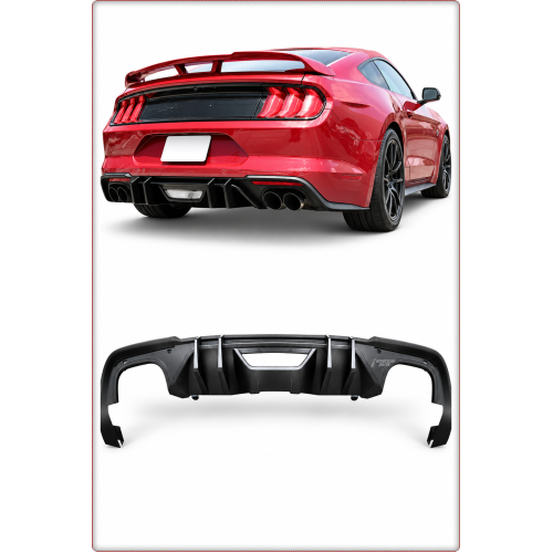 DIFFUSORE POSTERIORE PER FORD MUSTANG 2018 - 2023 COMPETITION STILE