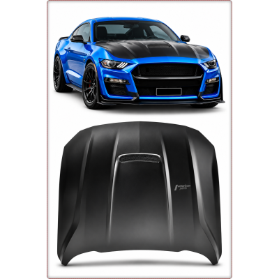 COFANO IN ALLUMINIO PER FORD MUSTANG 2018 - 2023 STILE GT350