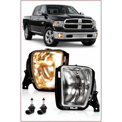 2x PHARES ANTIBROUILLARD POUR DODGE RAM 1500 2013 - 2024 68104821AA 68104820AA