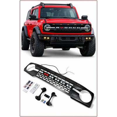 GRIGLIA ANTERIORE PER DODGE FORD BRONCO 2020 - 2026 RAPTOR STILE