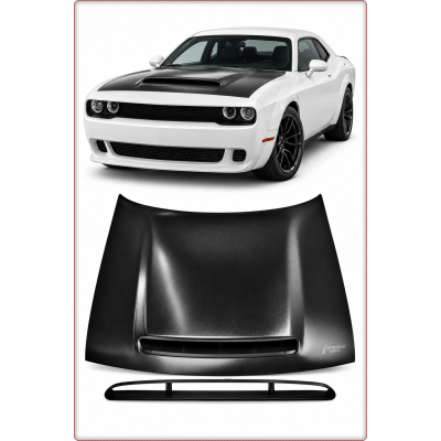 COFANO IN ALLUMINIO PER DODGE CHALLENGER 2008 - 2024 STILE DEMON
