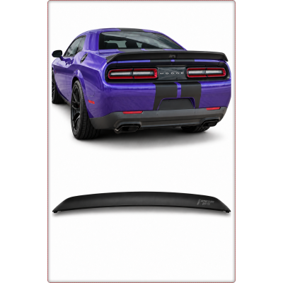 SPOILER POSTERIORE PER DODGE CHALLENGER 2008 - 2023 STILE HELLCAT / TÜV NERO OPACO