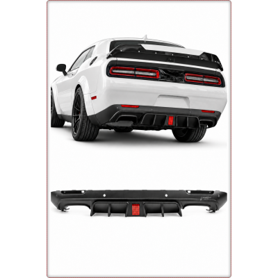 DIFFUSORE POSTERIORE CON LED PER DODGE CHALLENGER 2015 - 2024