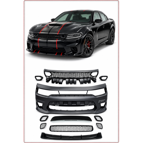 Pare-chocs avant avec corps large pour dodge challenger 2015 - 2024 demon