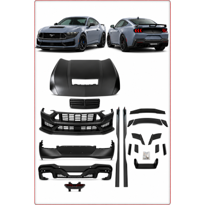 1:1 BODY KIT — PARAURTI E COFANO PER FORD MUSTANG 2024 - 2026 STILE DARK HORSE