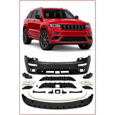 PARAURTI ANTERIORE COMPLETO DRL PER JEEP GRAND CHEROKEE 2017 - 2021 OE STILE