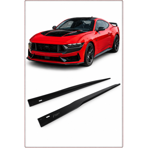 MINIGONNE LATERALI – FORD MUSTANG 2024–2026 STILE DARK HORSE / TÜV