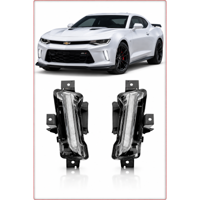 2x DAYTIME RUNNING LIGHT / HEADLIGHT - LED DRL FOR CHEVROLET CAMARO 2016 - 2018 ...