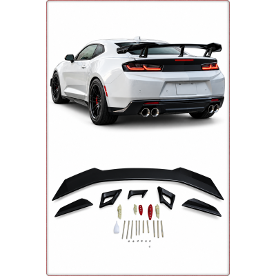 HECKSPOILER FÜR CHEVROLET CAMARO 2016 - 2023 ZL1/1LE STIL / SCHWARZ GLÄNZEND