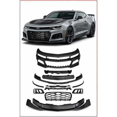PARAURTI ANTERIORE COMPLETO PER CHEVROLET CAMARO SS RS 2019 - 2024 STILE ZL1 / T...