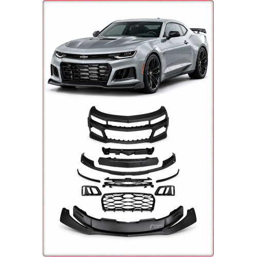 COMPLETE FRONT BUMPER – CHEVROLET CAMARO LT LS 2019–2023 ZL1 STYLE / TÜV