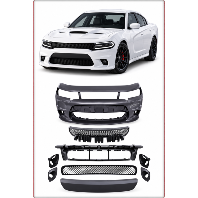PARAURTI ANTERIORE COMPLETO PER DODGE CHARGER 2015 - 2023 SRT8 STILE / TÜV
