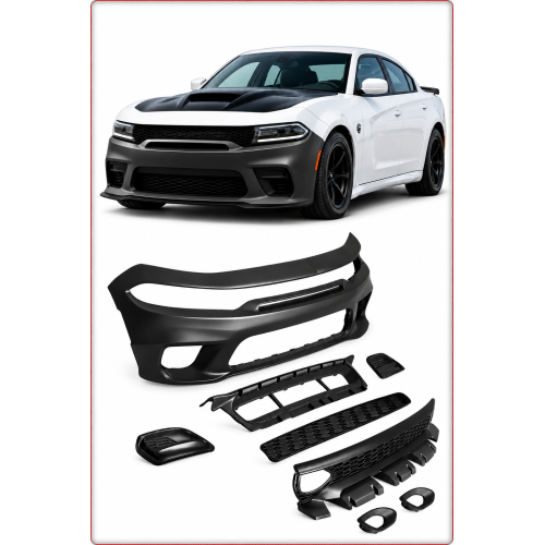 Pare-chocs avant complet pour dodge charger 2015 - 2023 srt 2021 + style
